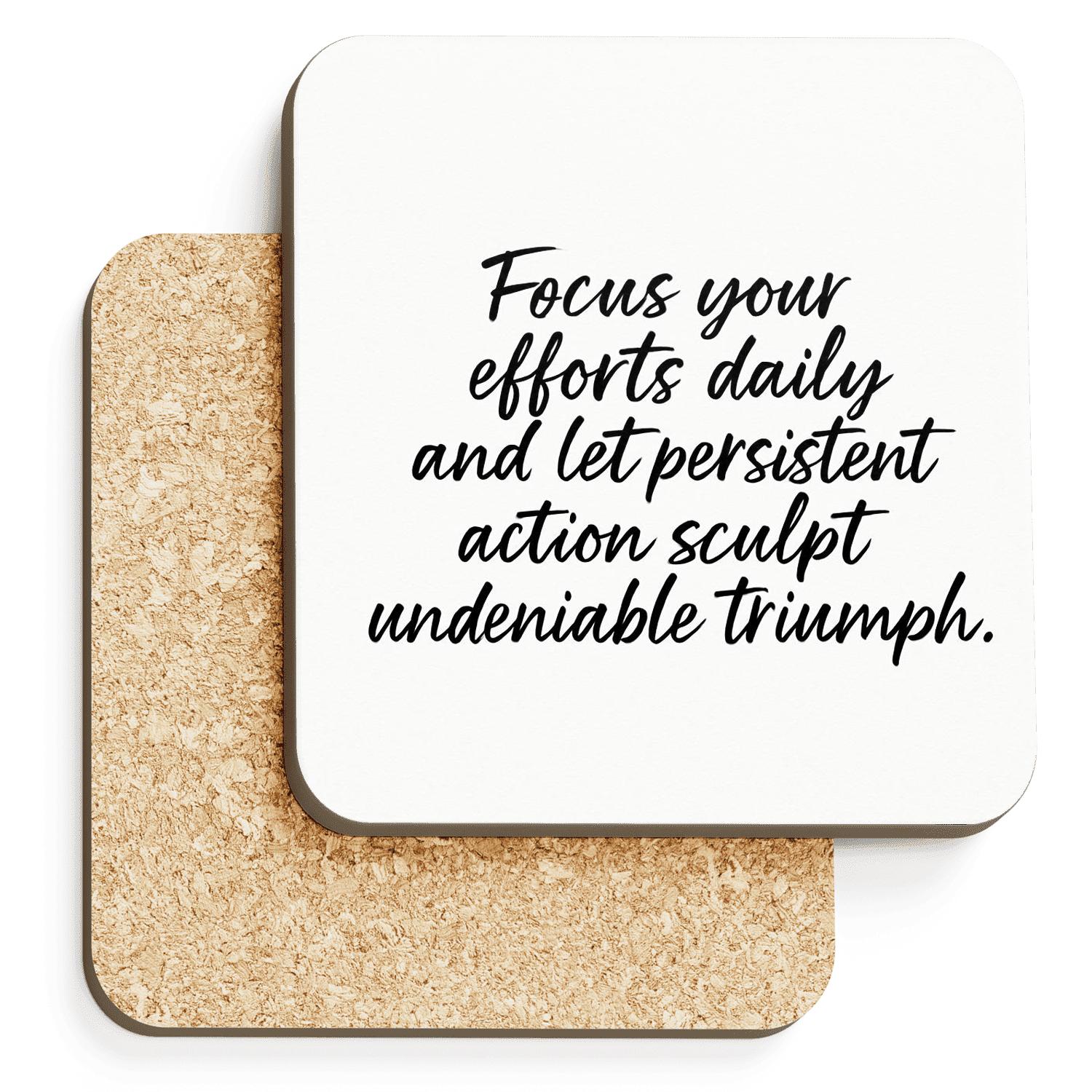 Sculpted Triumph absorbent drink coasters