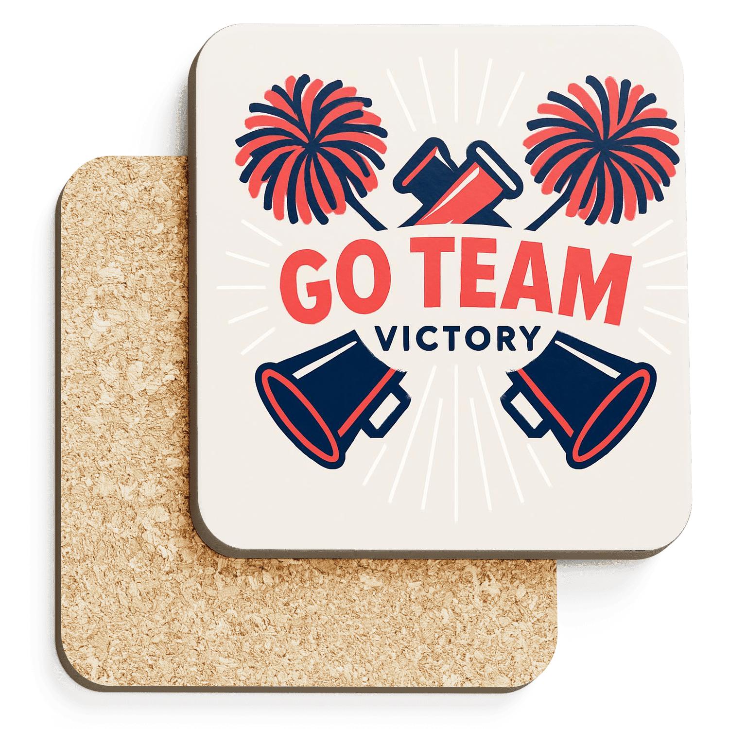 Sideline Spirit wooden table coasters