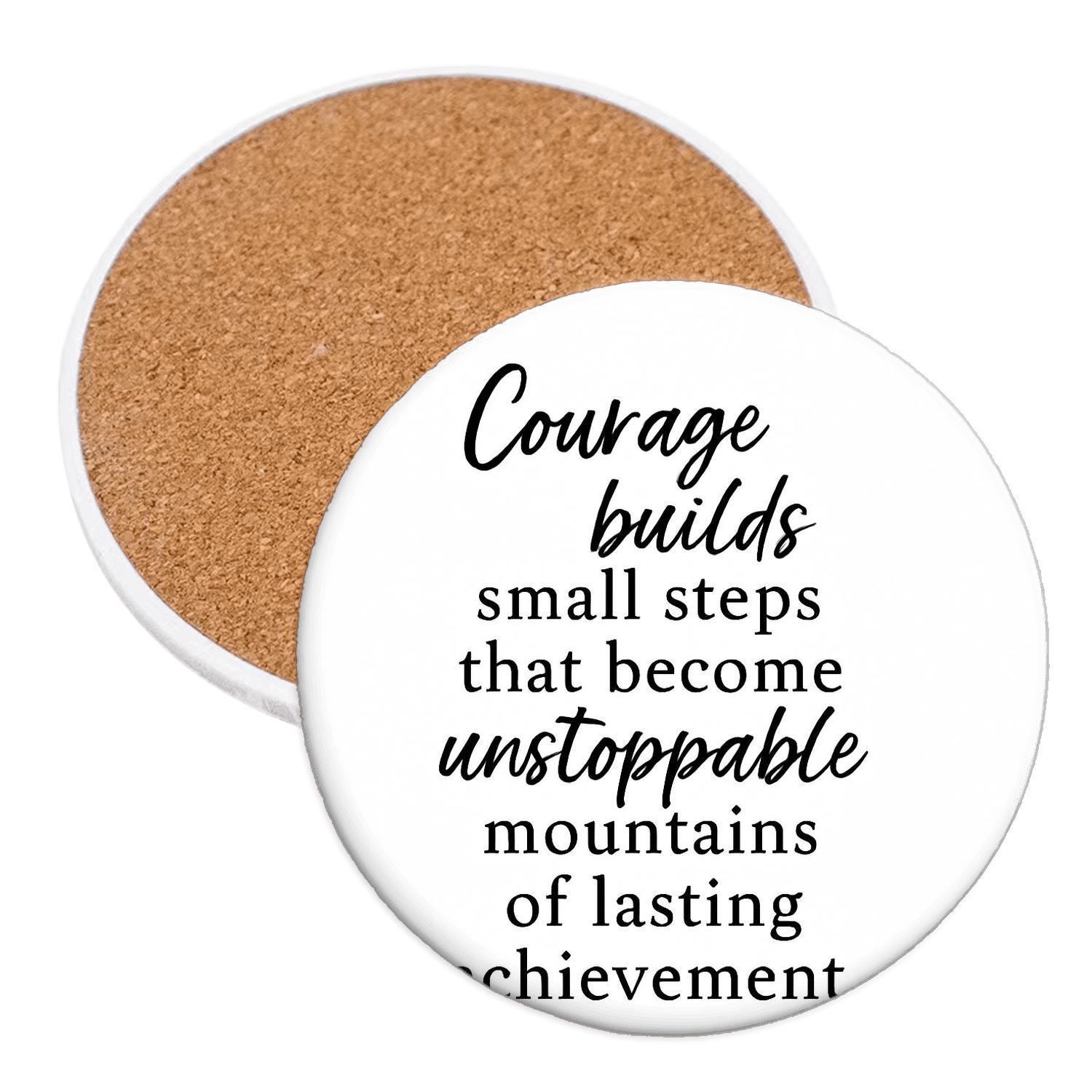 Unstoppable Mountains elegant tabletop coasters