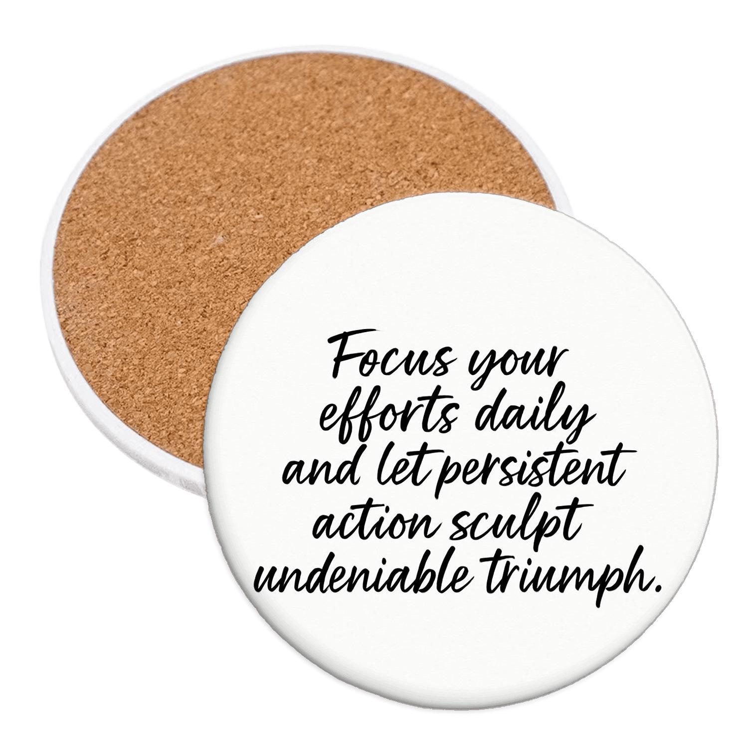 Sculpted Triumph elegant tabletop coasters