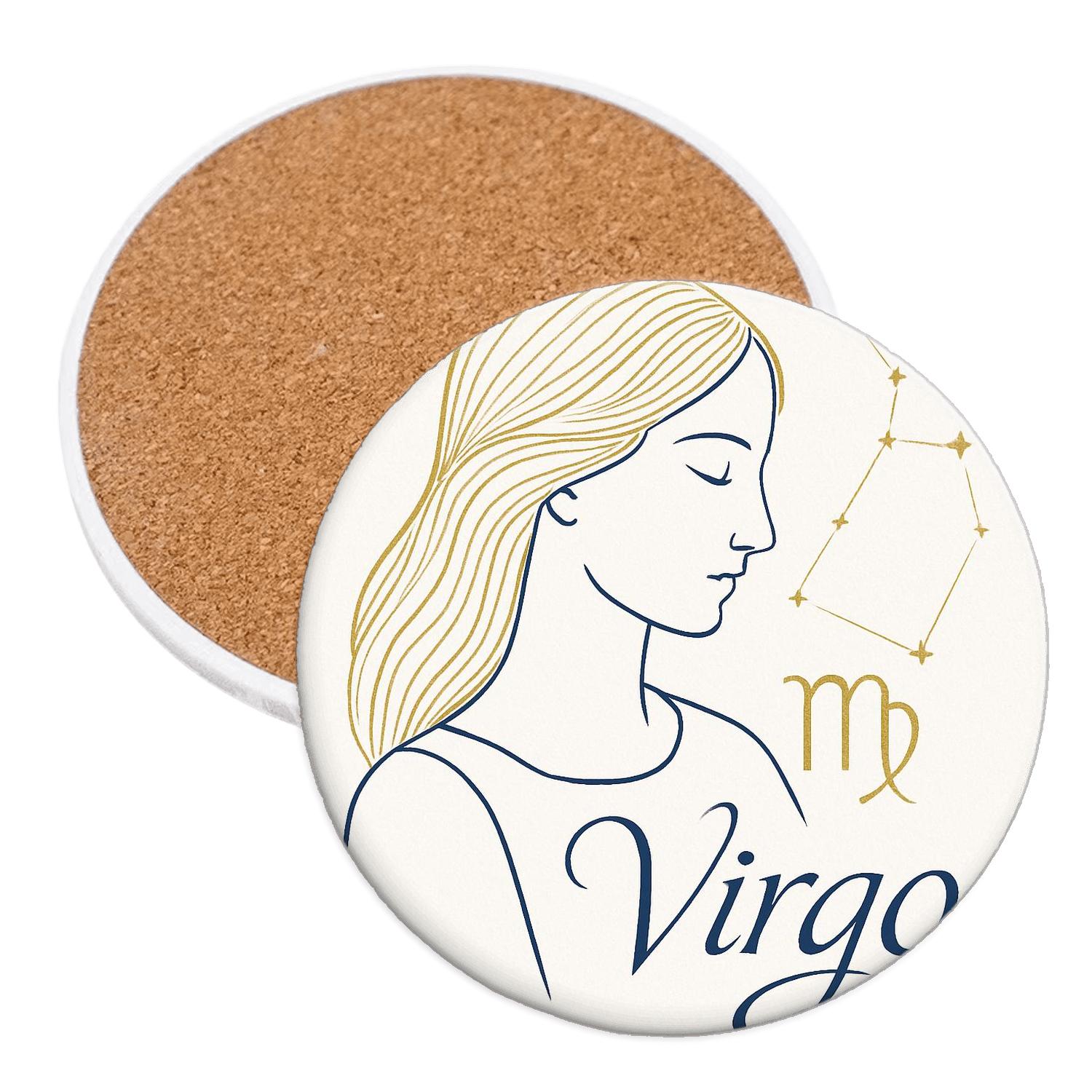 Virgo Linear Grace coasters for home decor