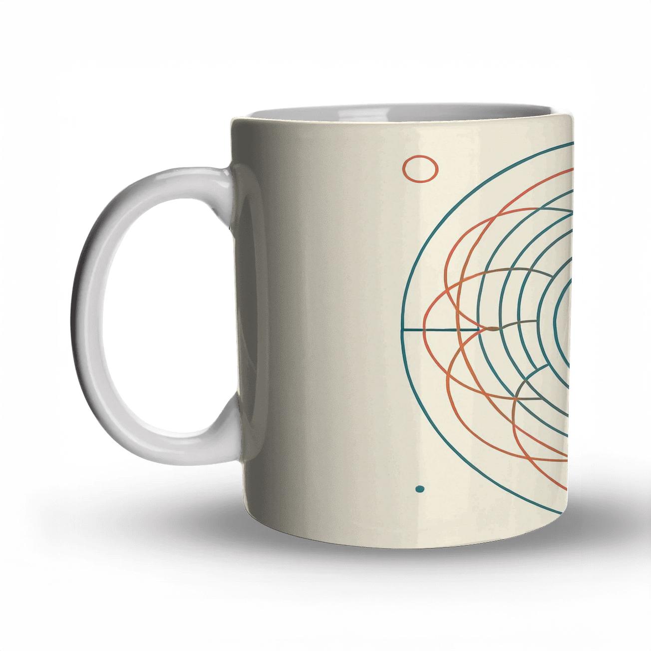 Solar Grid Mandala personalized mugs