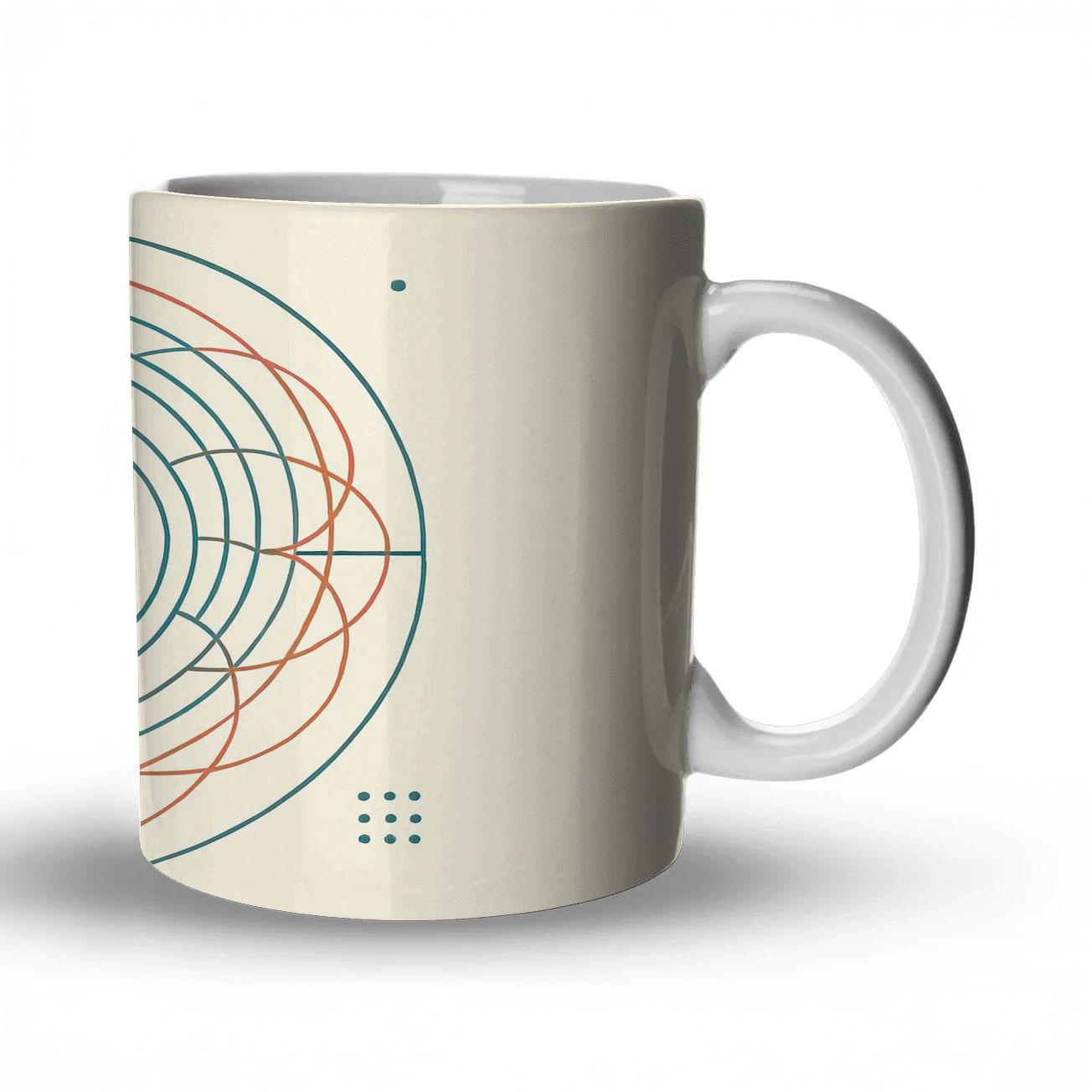 Solar Grid Mandala personalized mugs
