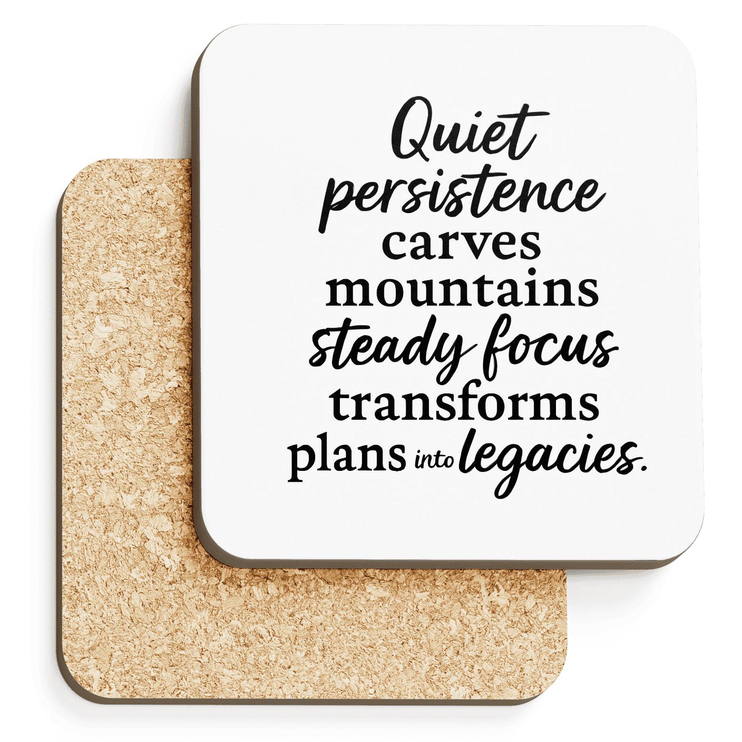 QuietAmbition wooden table coasters