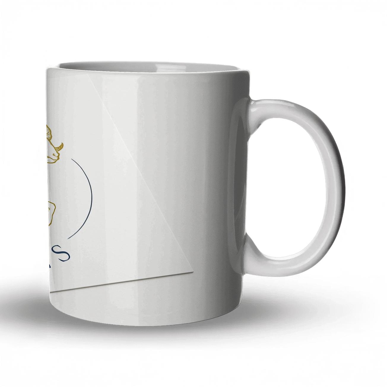 Elegant Aries Ram Minimalist Design insulated thermal mugs