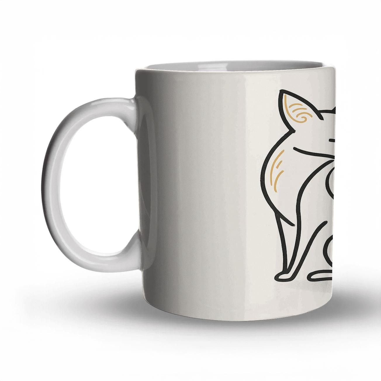 Silent Dune Fox gift mugs for occasions