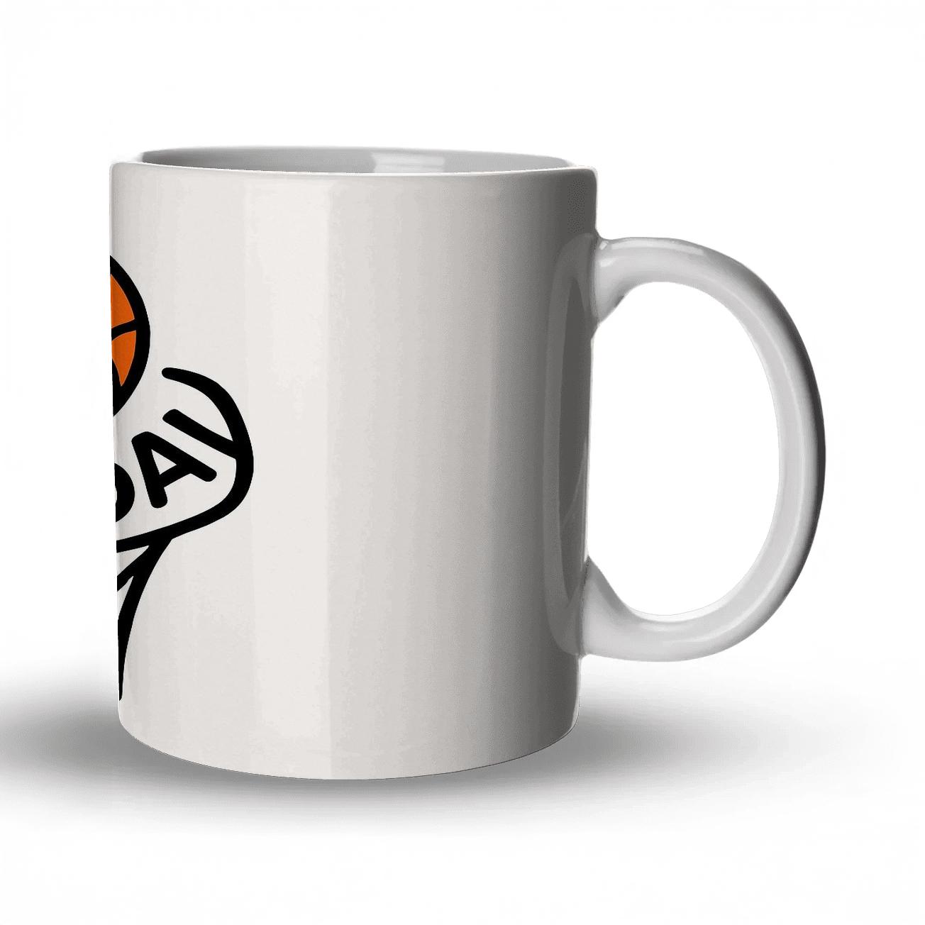 Basketball Spirit Line Art gift mugs for occasions