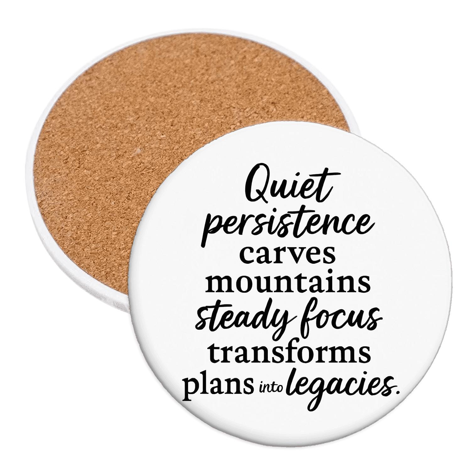 QuietAmbition wooden table coasters