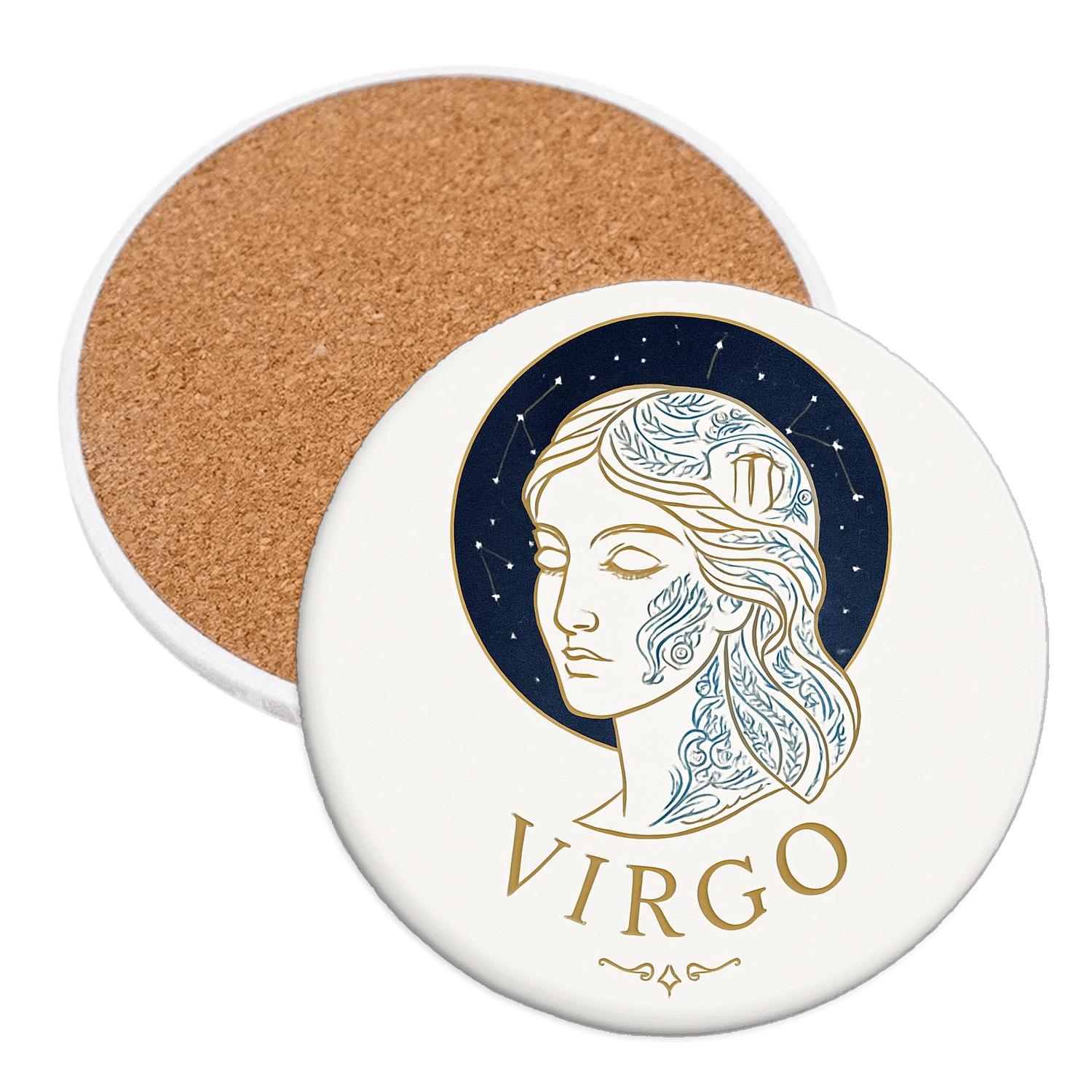 Virgo Dawn Line elegant tabletop coasters
