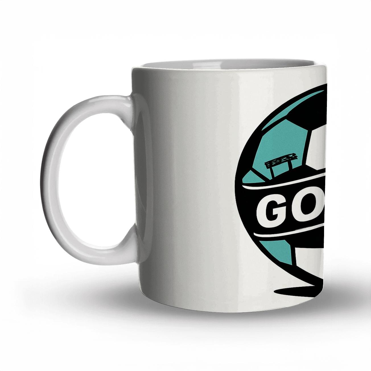 Soccer Classic Pentagons travel mugs with handles