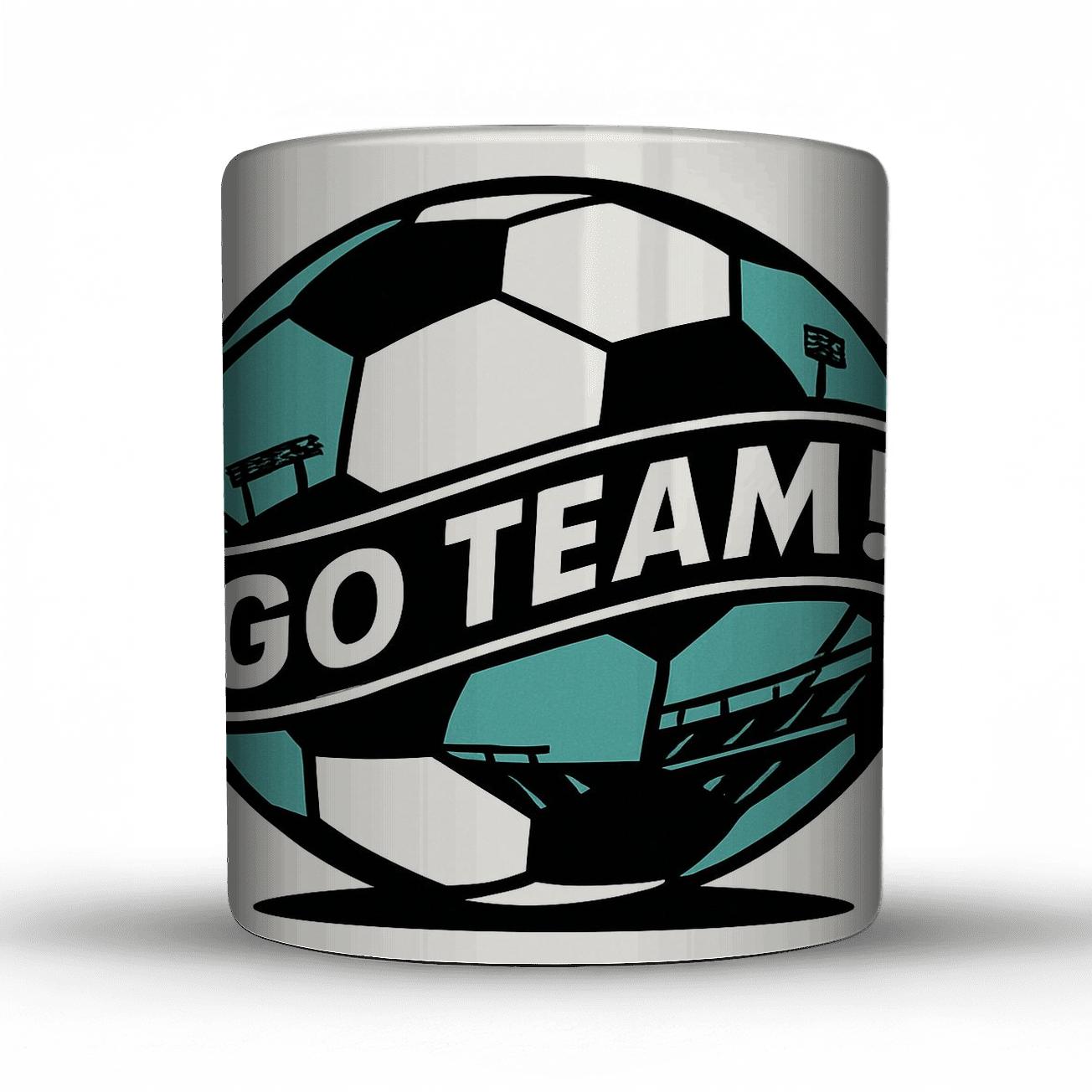 Soccer Classic Pentagons travel mugs with handles