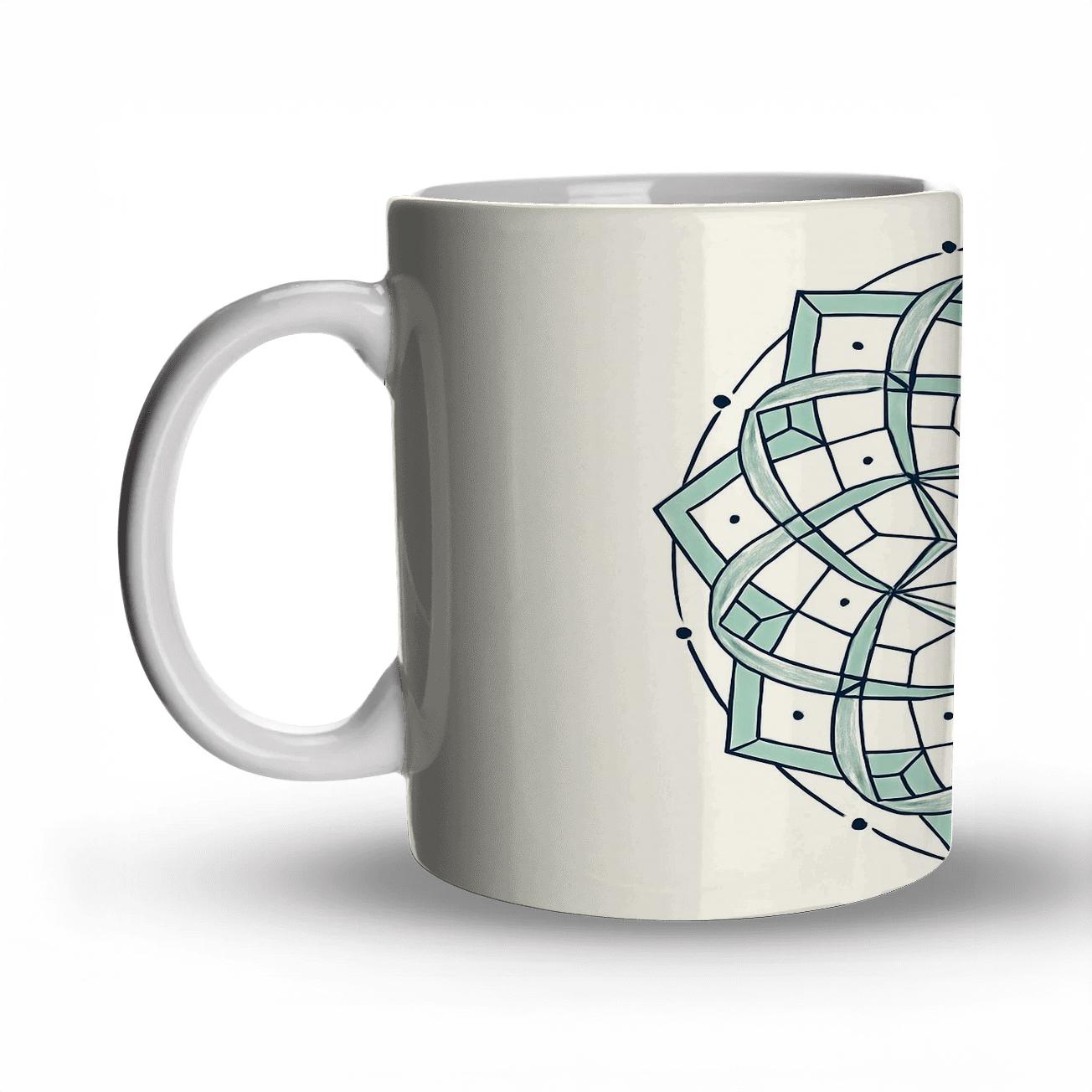 Celestial Fold Mandala insulated thermal mugs