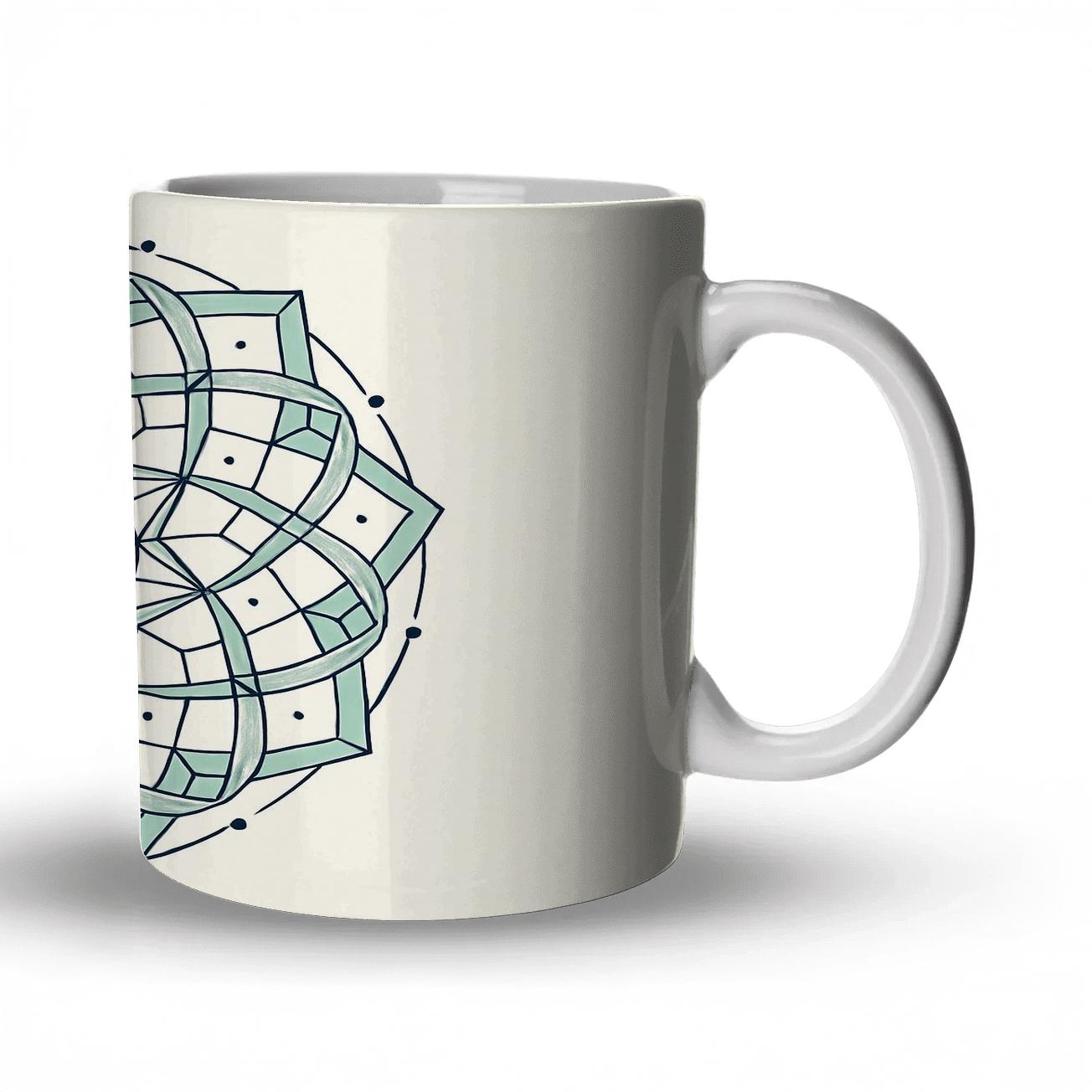 Celestial Fold Mandala insulated thermal mugs