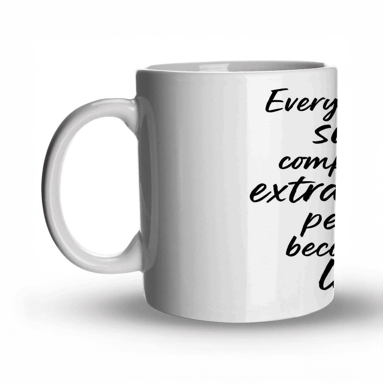 Daily Discipline Minimalist Quote Art travel mugs with handles