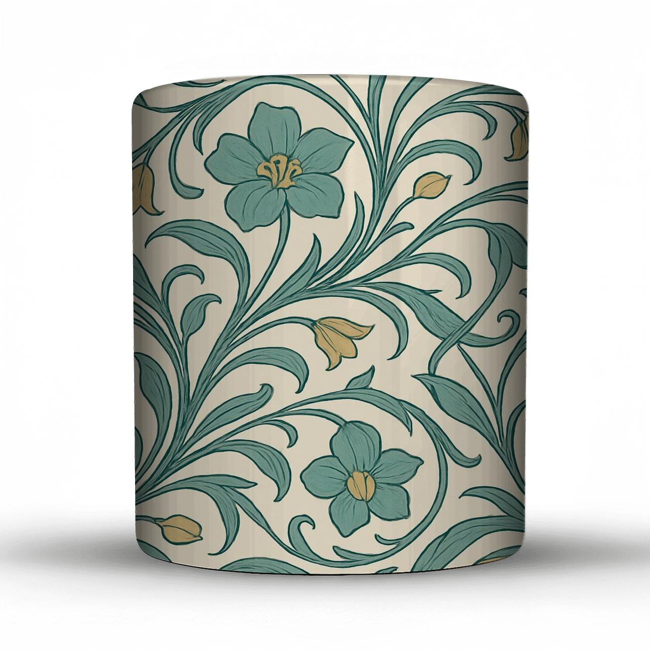 Art Nouveau Botanical Elegance decorative mug sets