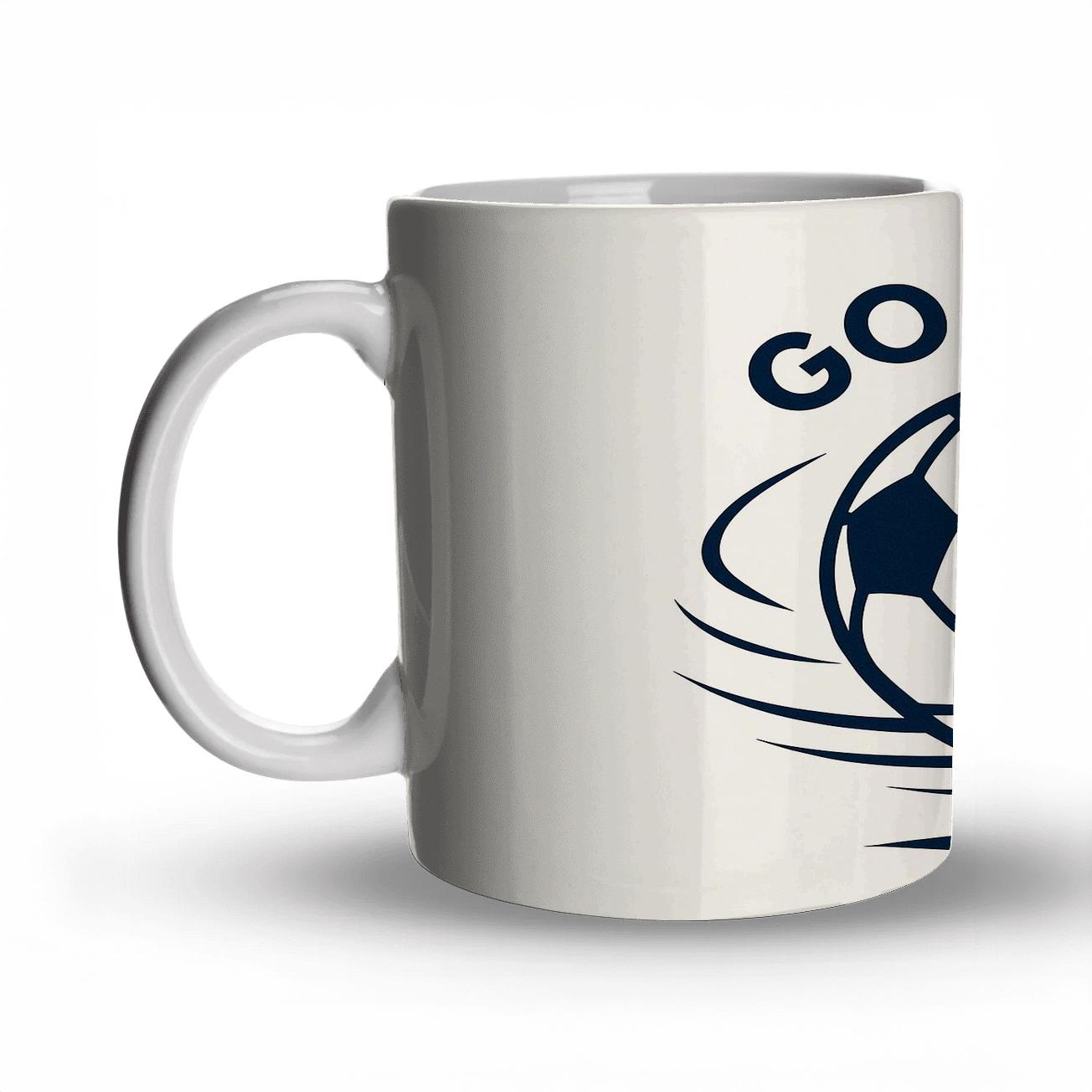 Dynamic Soccer Spirit travel mugs with handles