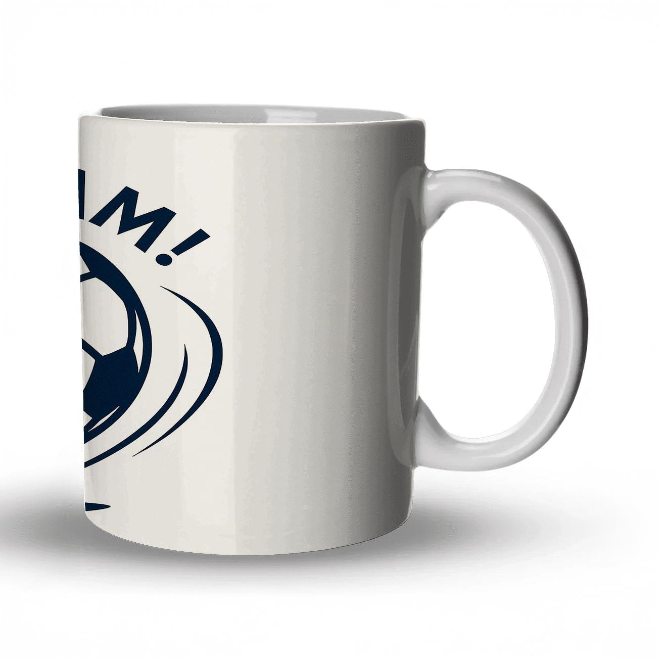 Dynamic Soccer Spirit travel mugs with handles