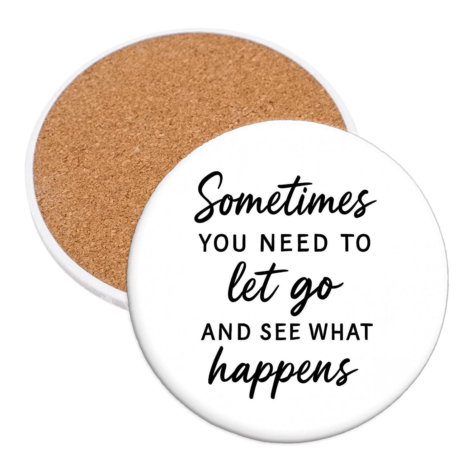 Quiet Victory personalized drink coasters