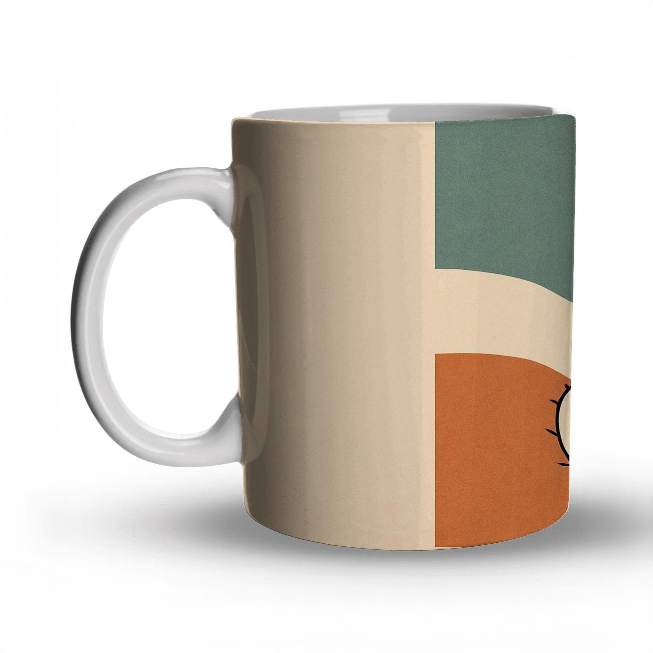 Delicate Desert Blossom travel mugs with handles