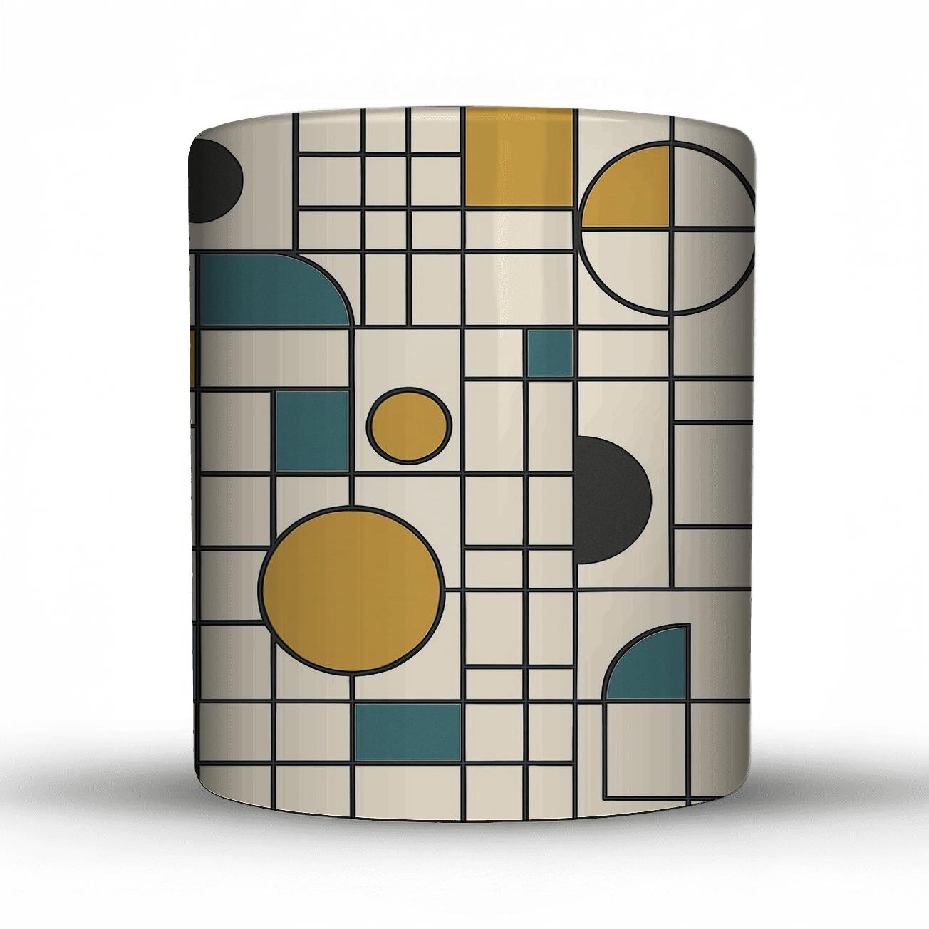 Bauhaus Geometric Ornament gift mugs for occasions
