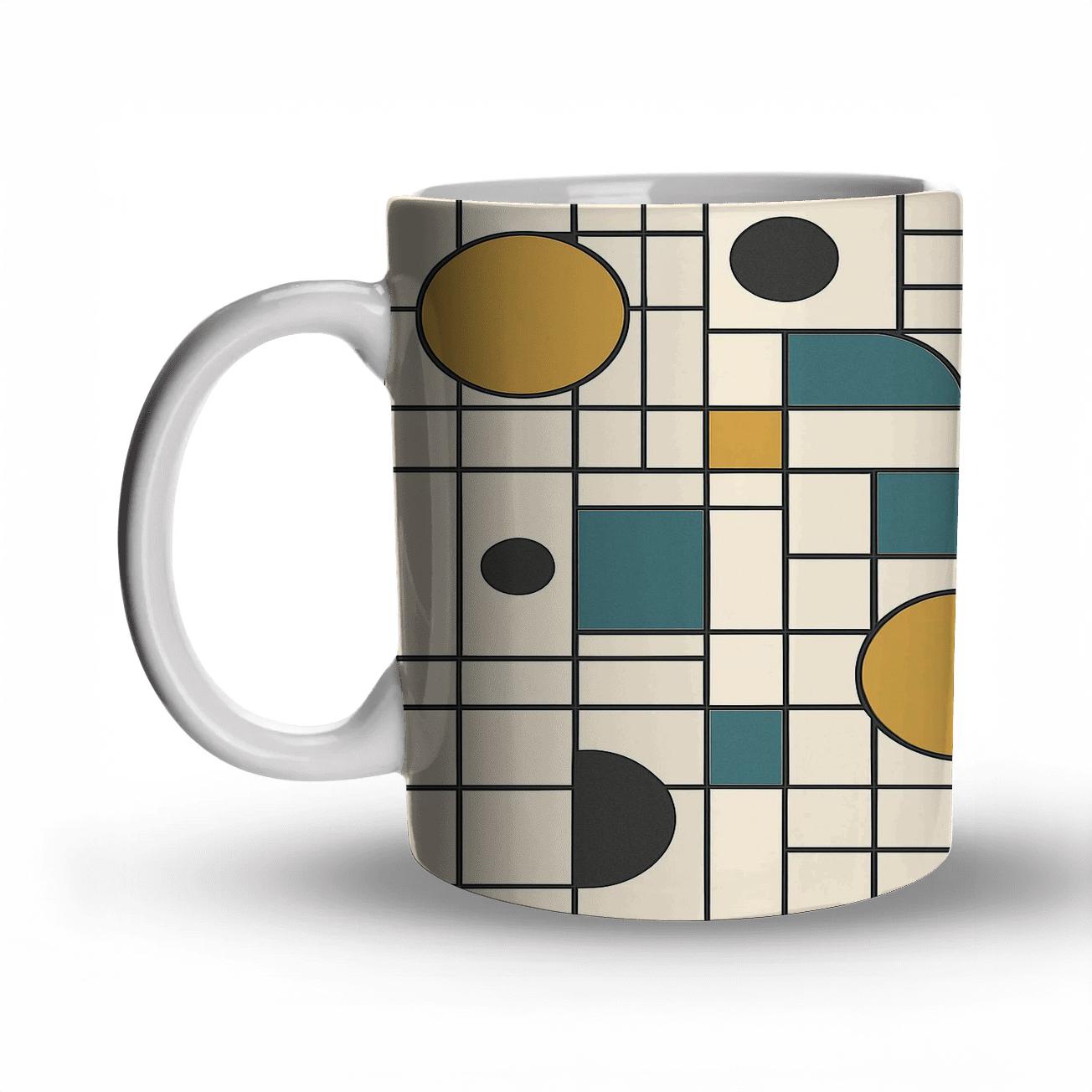 Bauhaus Geometric Ornament gift mugs for occasions