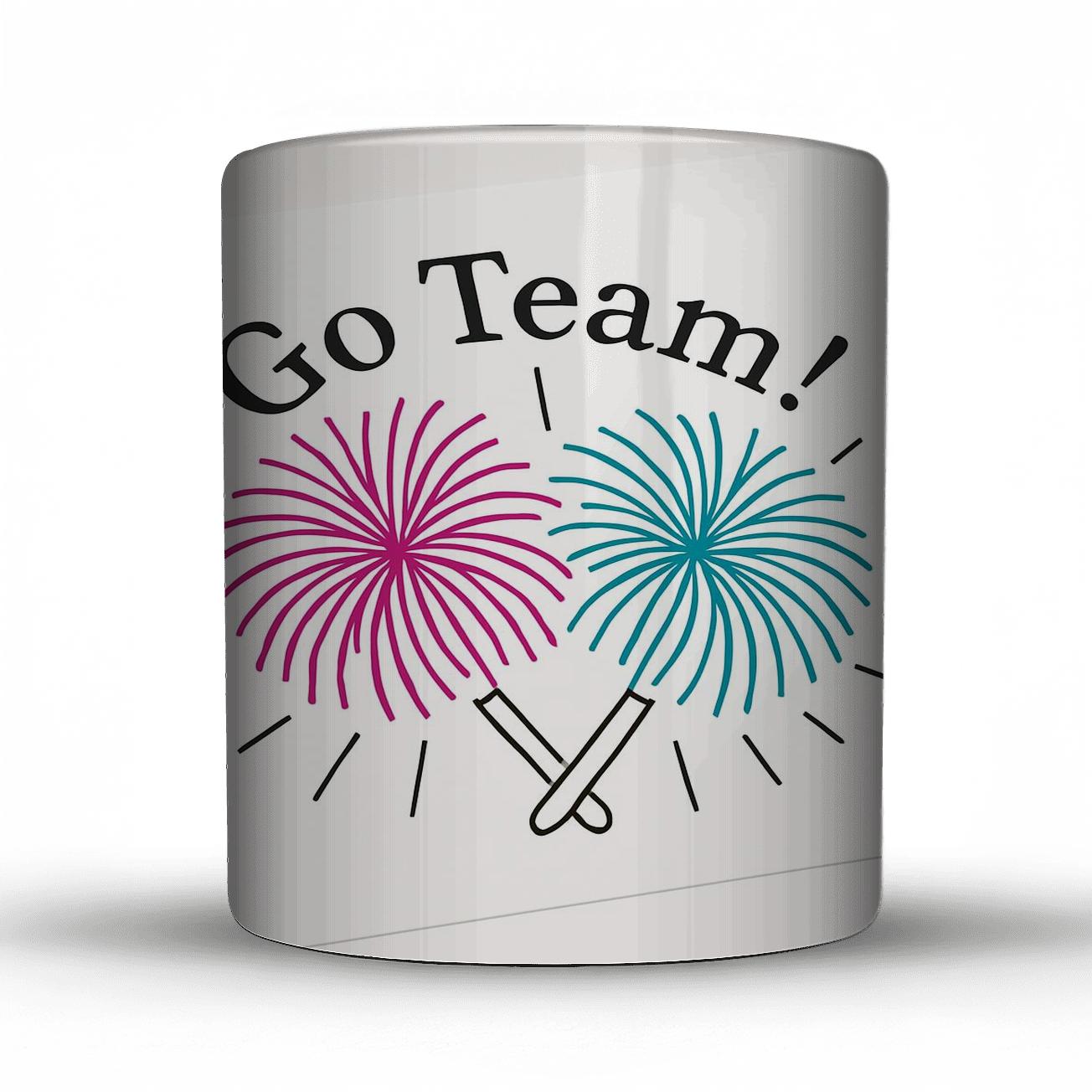 Cheer Pom Pom Minimalist custom printed mugs