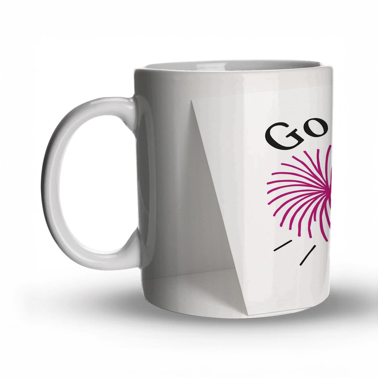 Cheer Pom Pom Minimalist custom printed mugs