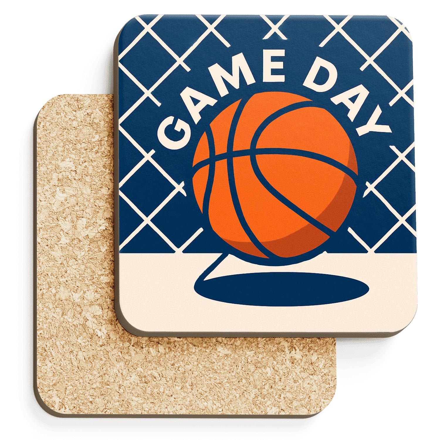 Basketball Net Geometry absorbent drink coasters