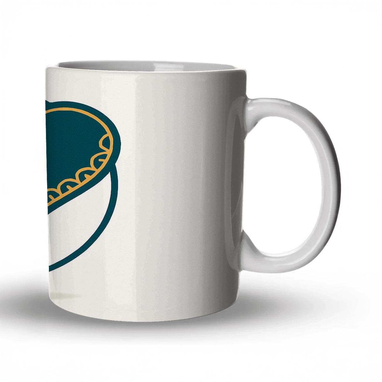 Serene Elephant Crest custom printed mugs