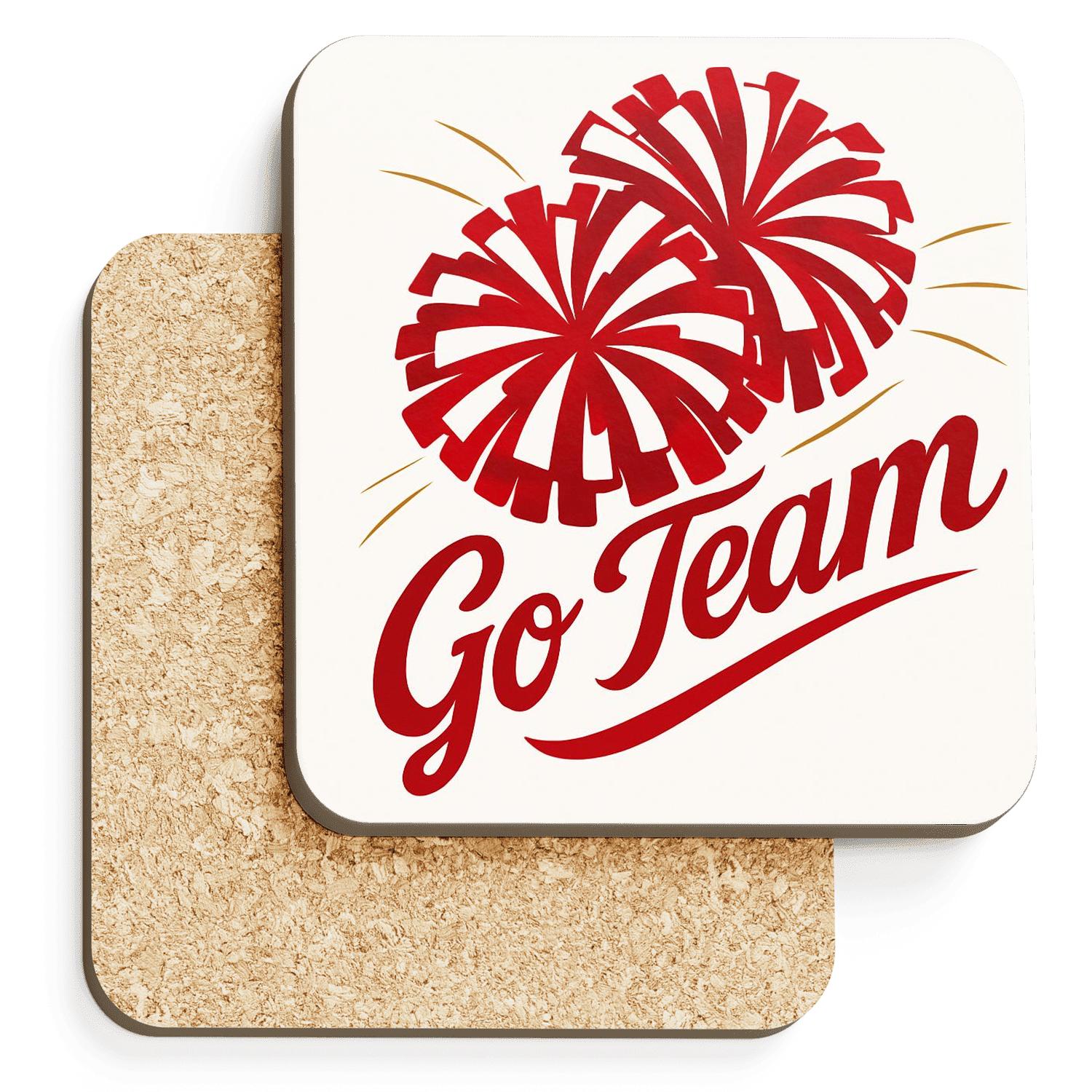 Cheer Pom Motion absorbent drink coasters