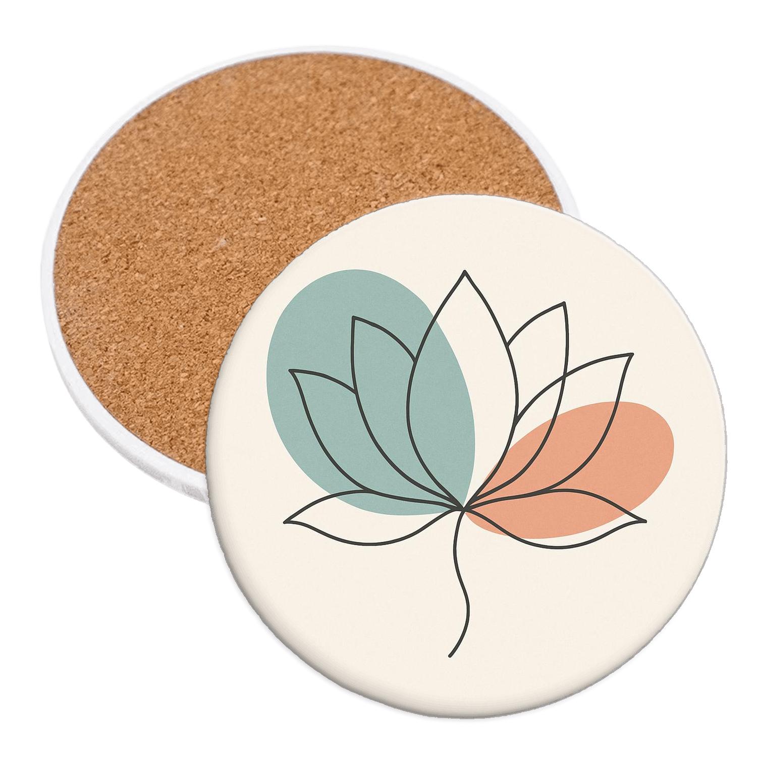 Lotus Contour Harmony absorbent drink coasters