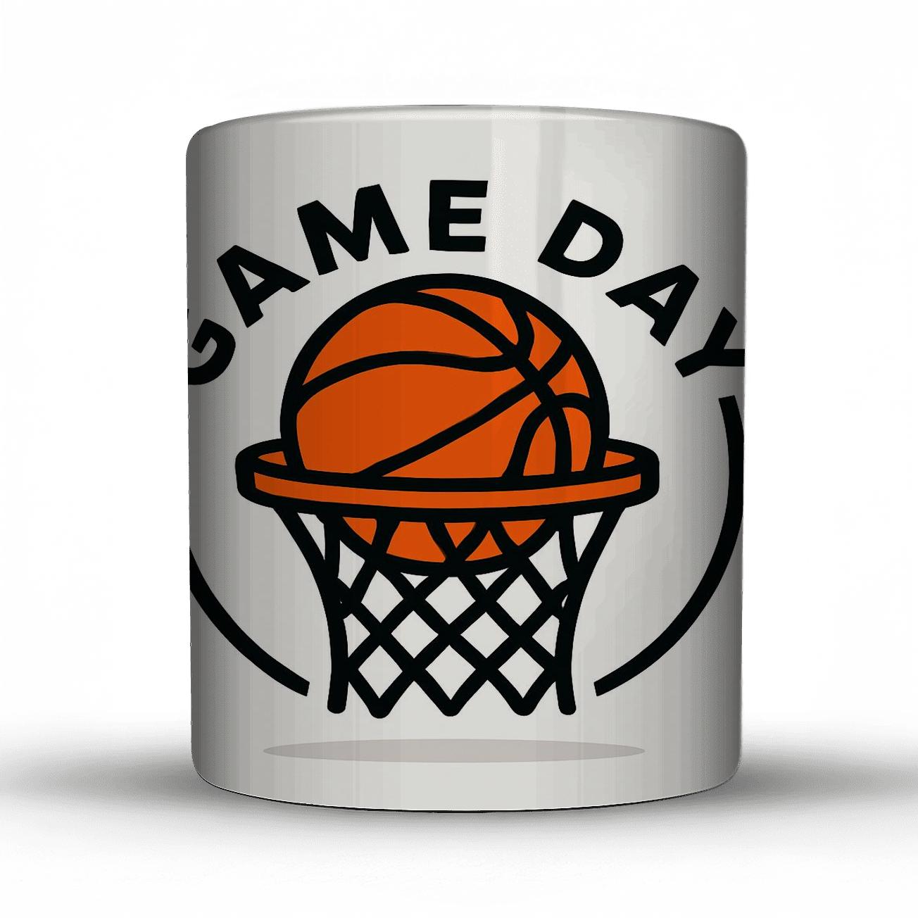 Basketball Team Spirit Minimalist Line Art decorative mug sets