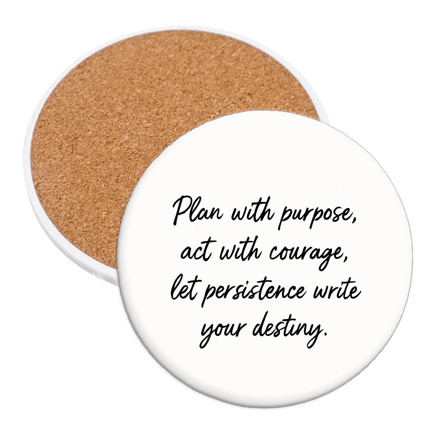 Quiet Victory custom engraved coasters