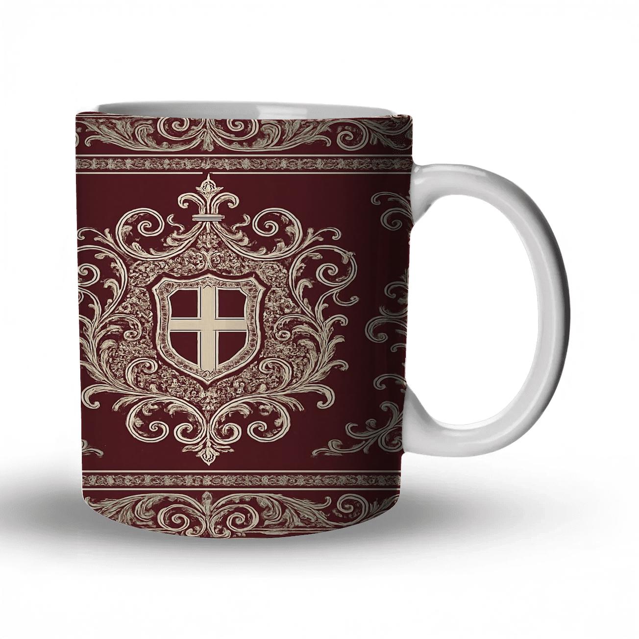 Victorian Ornamental Crest gift mugs for occasions
