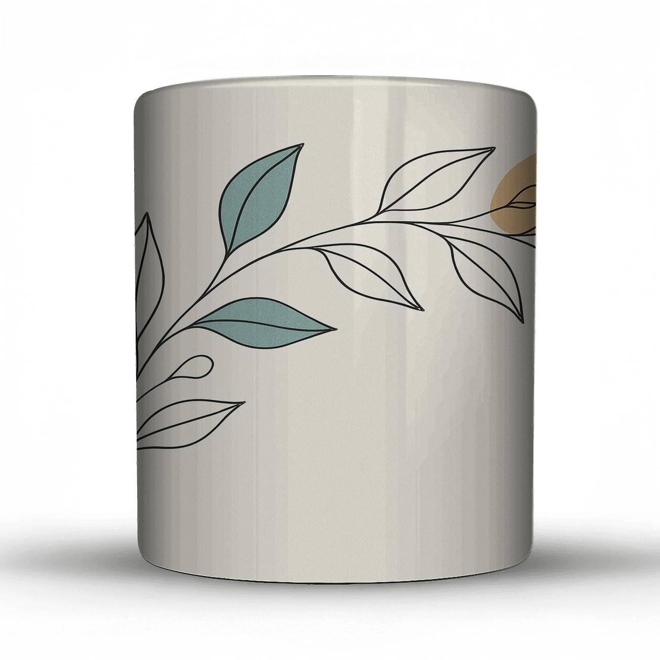 Botanical Wave custom printed mugs