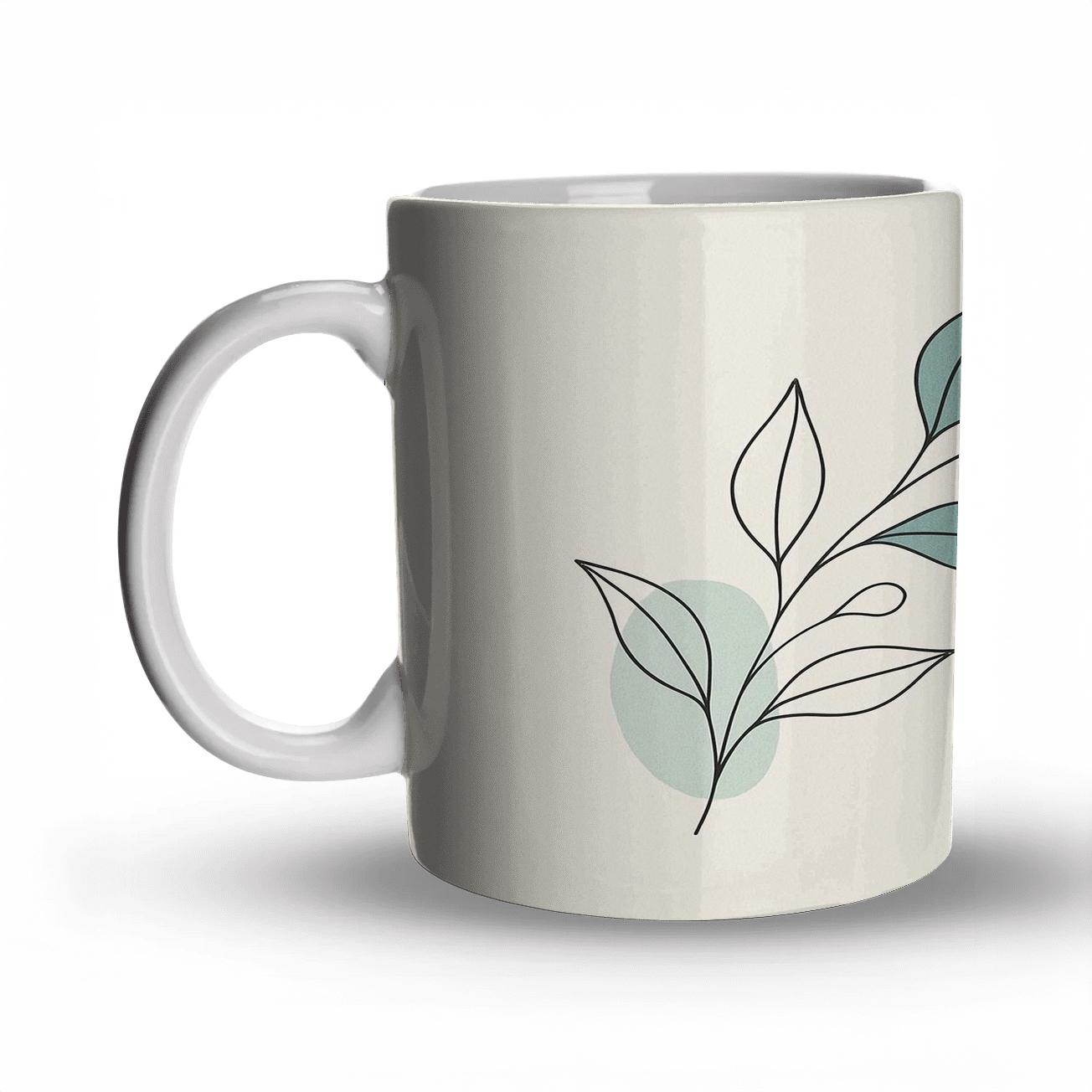 Botanical Wave custom printed mugs