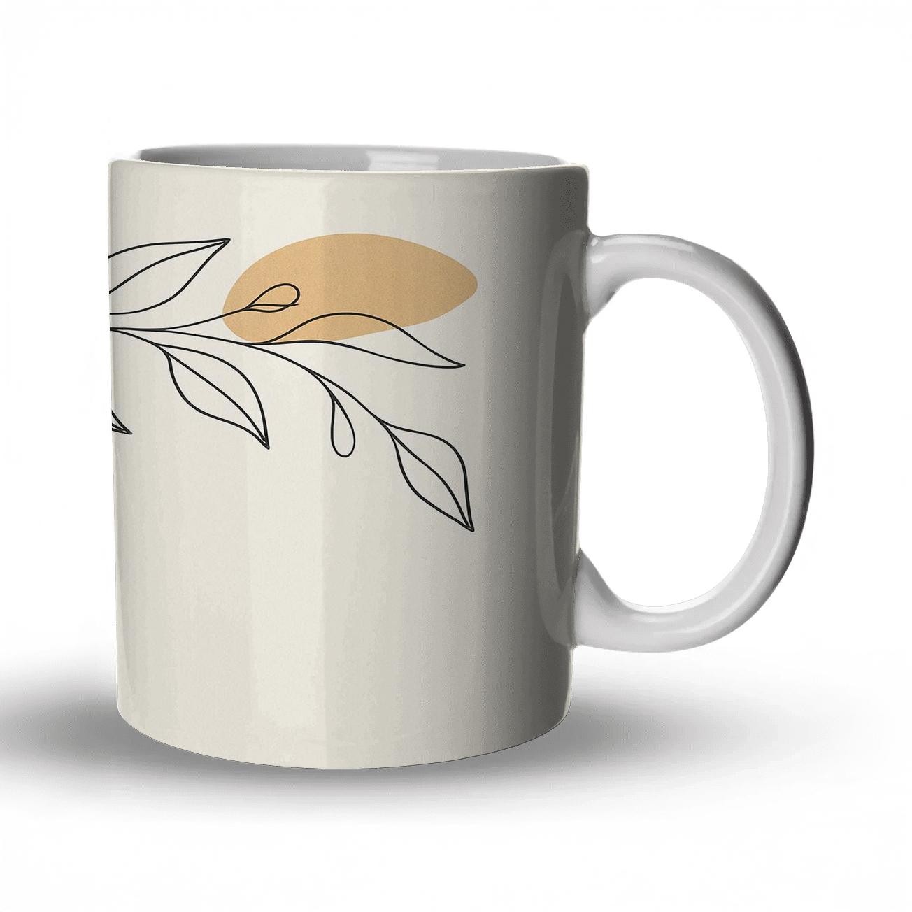 Botanical Wave custom printed mugs