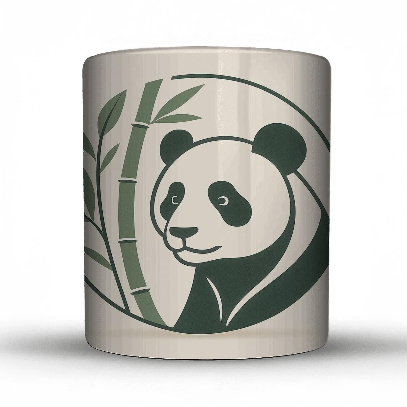Serene Bamboo Panda Motif premium drinkware mugs