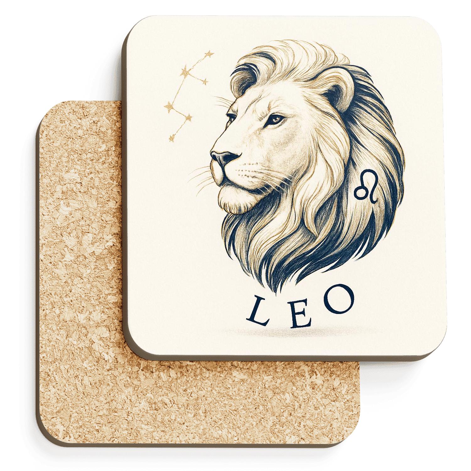 Leo Regal Lion elegant tabletop coasters