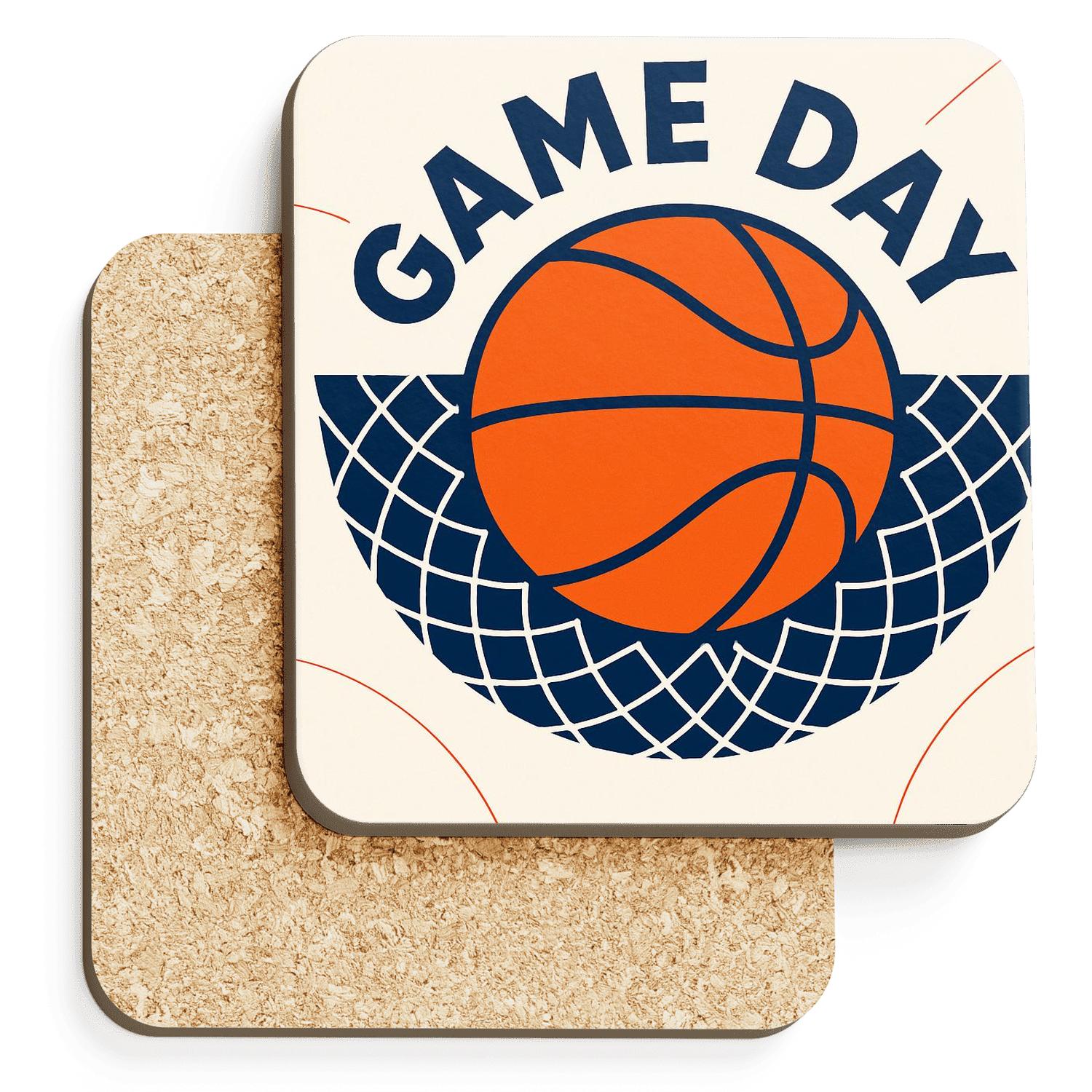 Court Victory Hoop custom engraved coasters