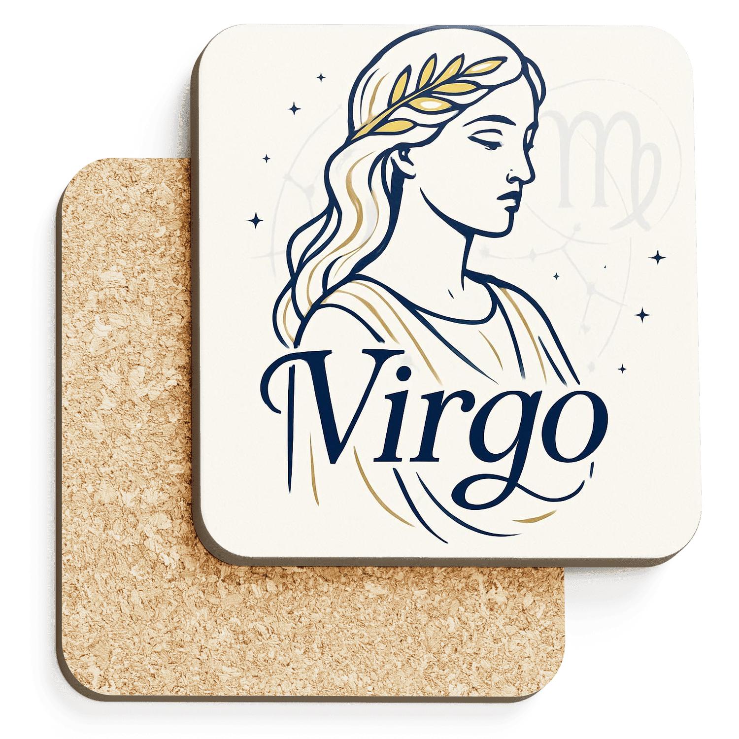 Virgo Celestial Maiden decorative beverage coasters