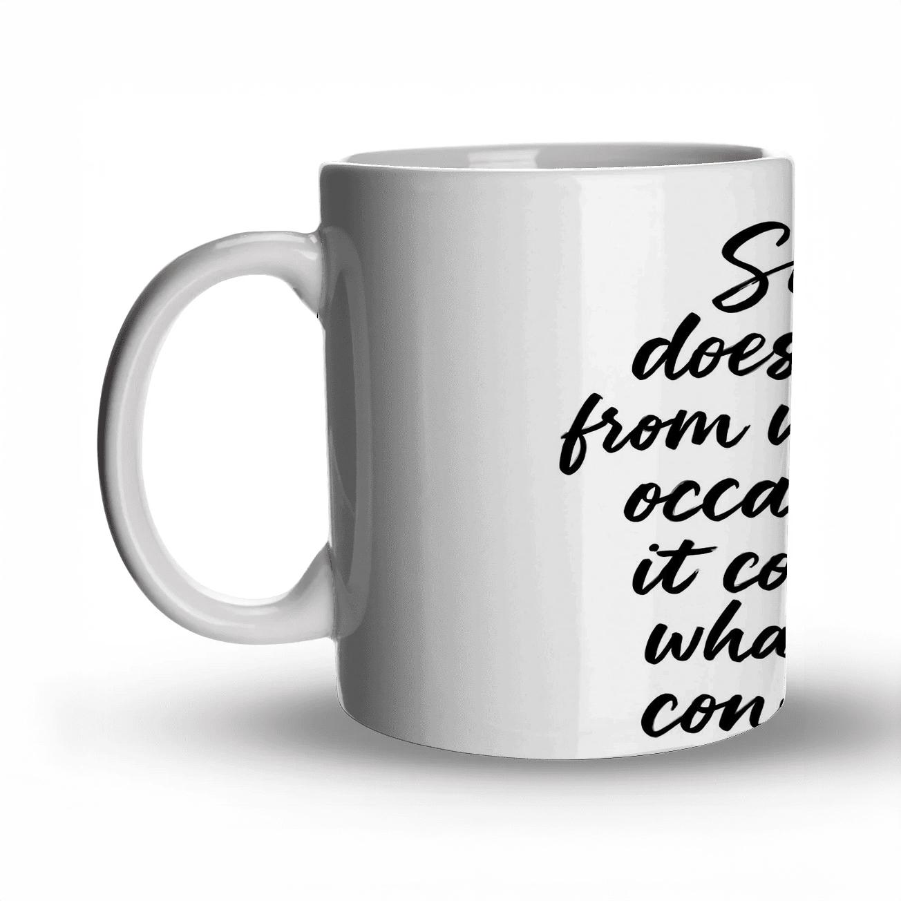 Embrace The Challenge With Courage And Unyielding Spirit custom printed mugs