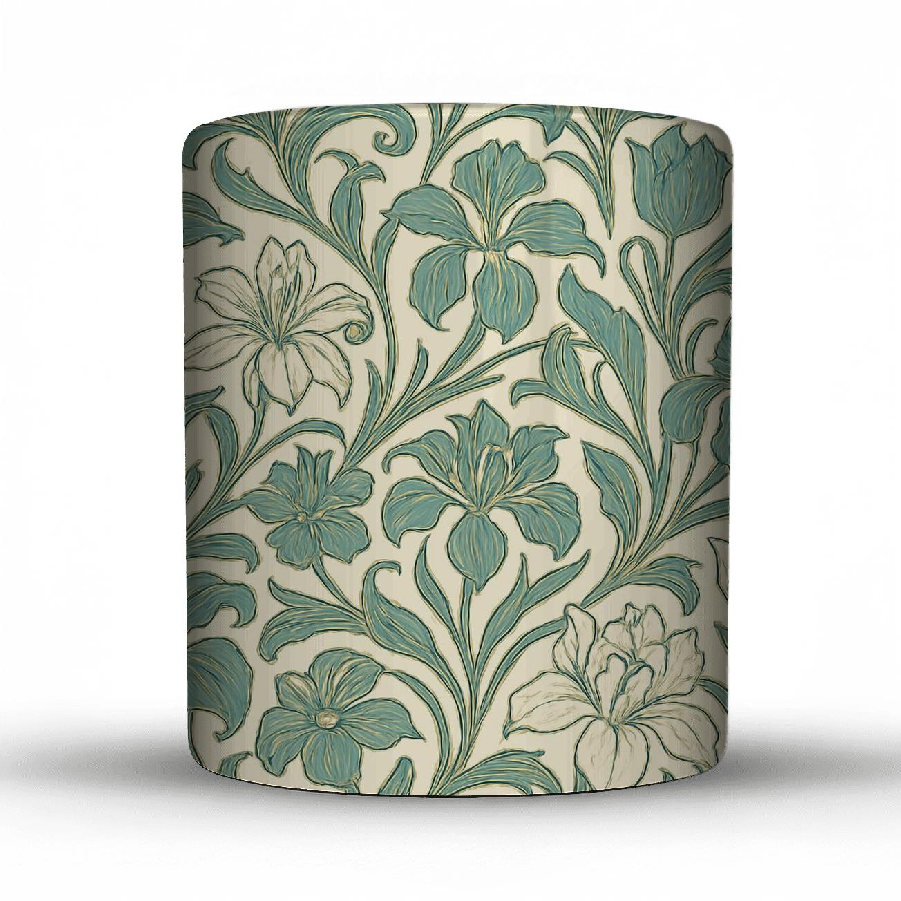 Art Nouveau Floral Harmony novelty coffee mugs
