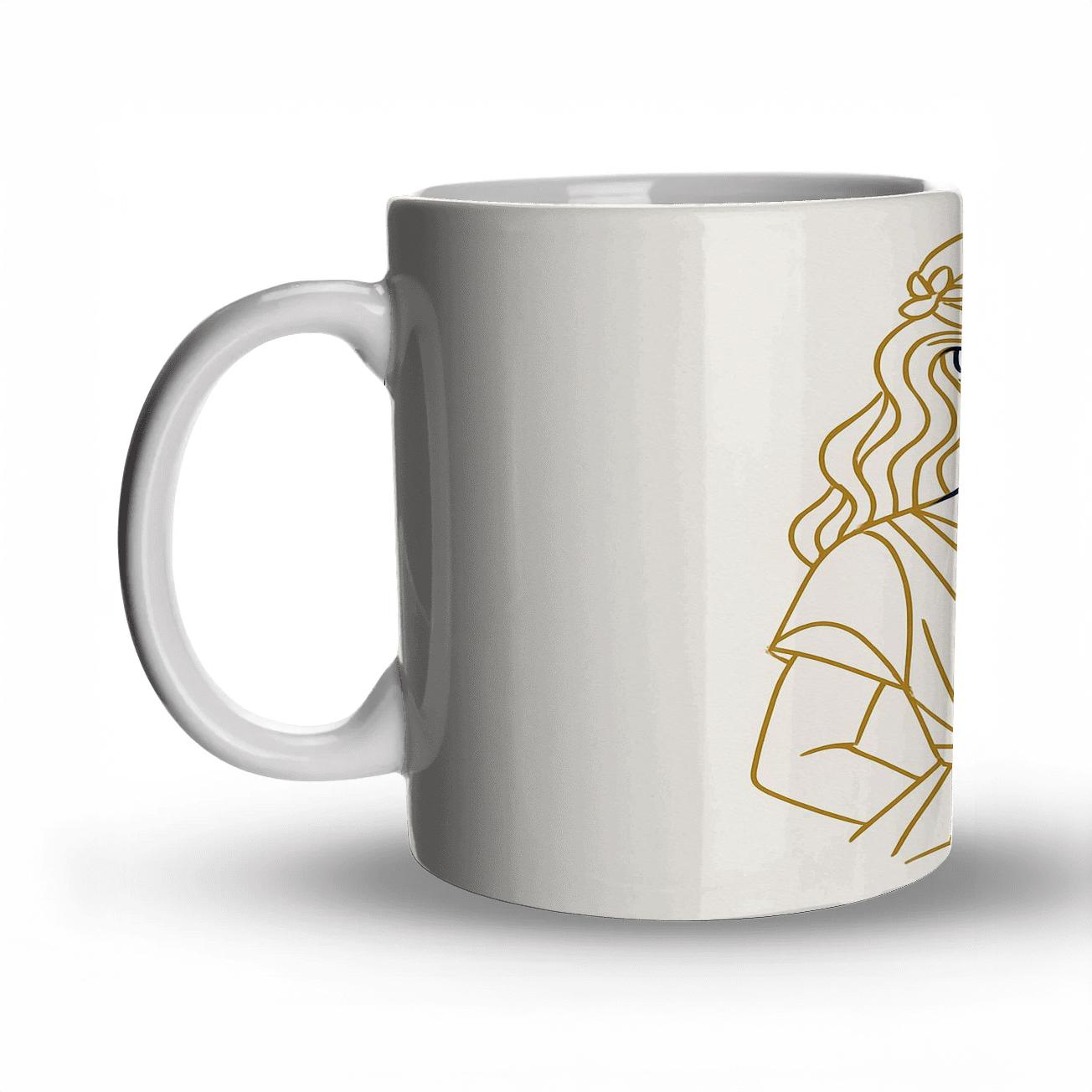 Virgo Quiet Geometry gift mugs for occasions