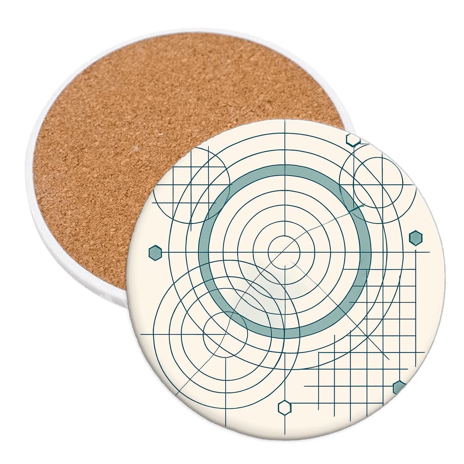 Modular Orbital Grid stone coaster collections