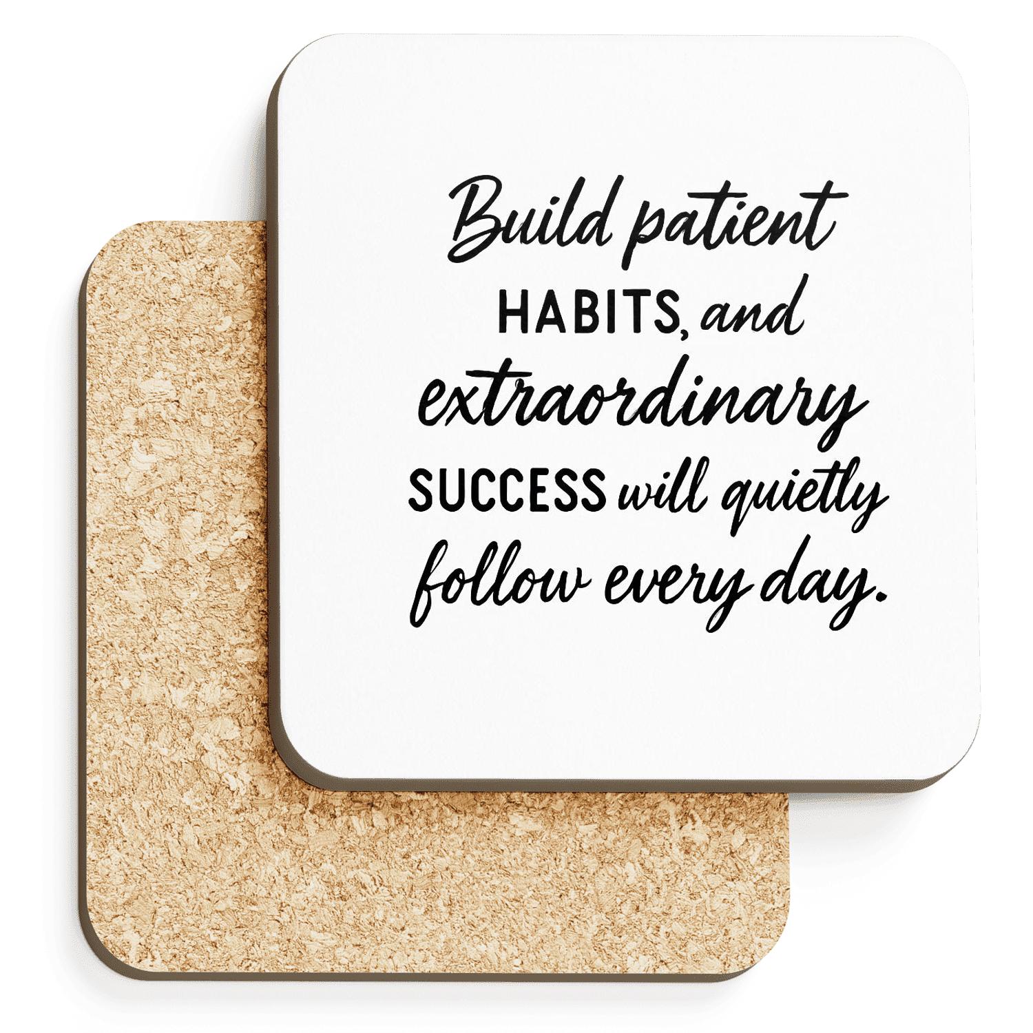 Quietly Follow Success stone coaster collections
