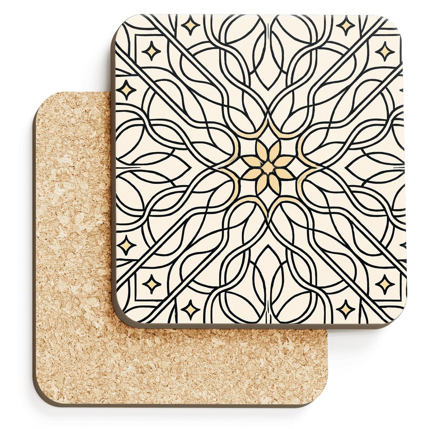 Parametric Arabesque coasters for home decor