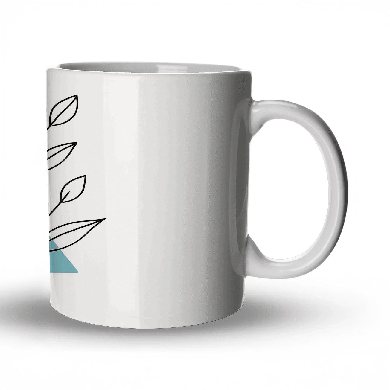 Minimalist Botanical Harmony novelty coffee mugs