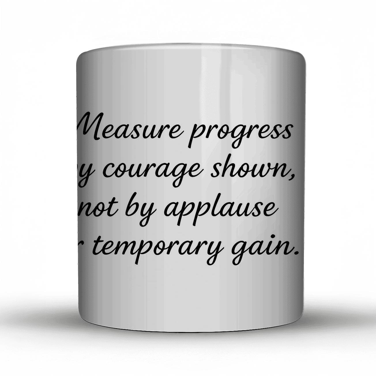 Measure Progress premium drinkware mugs