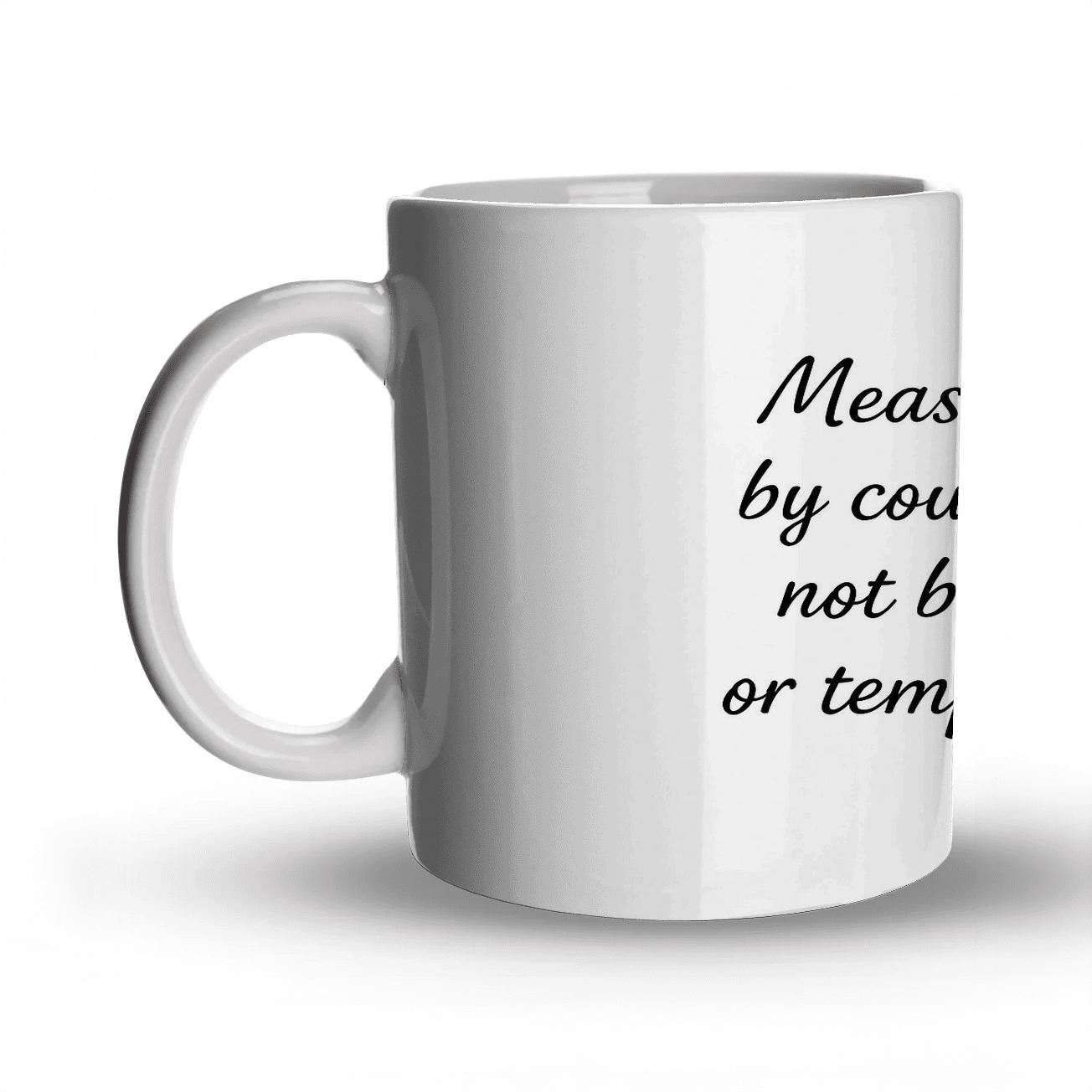 Measure Progress premium drinkware mugs